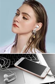 Kulaklı İphone Ucu Çıkışlı Pop Up Kulak içi Yumuşak Kontrol Tuşlu Aksesuar - 10