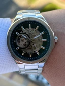 Ferro 2 Yıl Garantili Otomatik Mekanizma 3 Atm Su Geçirmez Çelik Kordon Erkek Kol Saati EFM.31443-Y6 thumbnail 4