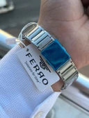 Ferro 2 Yıl Garantili Otomatik Mekanizma 3 Atm Su Geçirmez Çelik Kordon Erkek Kol Saati EFM.31443-Y6 thumbnail 6