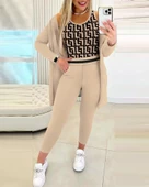 Kadın Uzun Kollu Krep üçlü Takım thumbnail 2