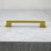 Cemre Altın Metal Kulp 160 mm -16 cm Mobilya Çekmece Mutfak Dolabı Dolap Kulpları Kulbu Kulpu Gold thumbnail 6