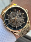 Ferro 2 Yıl Garantili Otomatik Mekanizma 3 Atm Su Geçirmez Çelik Kordon Erkek Kol Saati EFB.40106.B2 thumbnail 5