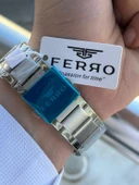 Ferro Çelik Kordon İç Fonksiyonları Aktif Chronograph 30 Mt Su Geçirmez Erkek Kol Saati EFM.31397.J2 thumbnail 5