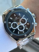 Ferro Çelik Kordon İç Fonksiyonları Aktif Chronograph 30 Mt Su Geçirmez Erkek Kol Saati EFM.31397.J2 thumbnail 1