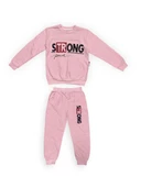 Strong Motif Kız Çocuk Eşofman MNK0625 - 33