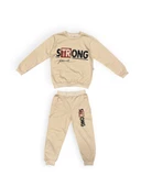 Strong Motif Kız Çocuk Eşofman MNK0625 - 2