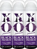 XO Deodorant 150ML Women-Kadın Black Premium (3 Lü Set) - 1