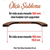Meriç 192 mm - 192.2 cm Eskitme Antik Bakır Metal Mobilya Mutfak Dolabı Dolap Kulpu Kulbu Kulpları - 2