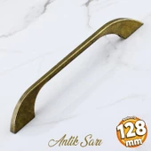 Ezgi 160 mm - 16 cm Eskitme Antik Sarı Metal Mobilya Mutfak Dolabı Dolap Kulpu Kulbu Kulpları - 1