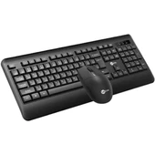 Lenovo Lecoo Kw202 Kablosuz Türkçe Q Klavye & Mouse Set Siyah - 1