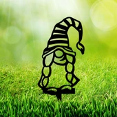 Bahçe Cücesi İmalatı Şapkalı Metal Bahçe Süsü - 1