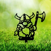 Bahçe Kazığı Demir Üretimi Viking Tasarım Bahçe Süsü - 1