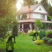 Bahçe Cücesi İmalatı Şapkalı Metal Bahçe Süsü - 2