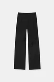 Pull & Bear Siyah Dikiş Detaylı Şık Pantolon - 3