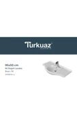 Turkuaz  Nil Etajerli Lavabo 95x50 cm - 4
