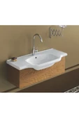 Turkuaz  Yeni Klasik Etajerli Lavabo 55x48 cm - 1