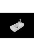 Turkuaz  City Lavabo 25x50 cm (Sağdan Batarya Delikli) - 2
