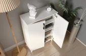 Mirobi 2 Kapılı 4 Raflı Ayakkabılık Çok Amaçlı Dolap Mutfak Dolab - 3