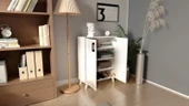 Mirobi 2 Kapılı 4 Raflı Ayakkabılık Çok Amaçlı Dolap Mutfak Dolab - 2