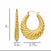 Midye Küpe 14 Ayar - 2