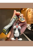 Sevimli 3D Silikon Anahtarlık Kaliteli Büyük Boy Sylvester - 1