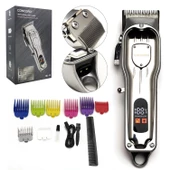 CONCORD TML-98 Saç Sakal Tıraş Makinesi Şarjlı Metal Lcd Ekran Professional - 1