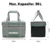 Coolist CL36LG 36 Litre Katlanabilir Termos Bez Çanta / Buzluk thumbnail 3