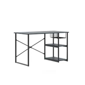 Eportatif Çalışma Masası Telli Raflı Ofis Laptop Bilgisayar Masası Füme 1446 - 5