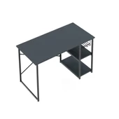 Eportatif Çalışma Masası Telli Raflı Ofis Laptop Bilgisayar Masası Füme 1446 - 6