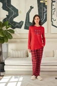 Aydoğan Kadın Ezgi Flexible Future is Love Kırmızı Pijama Takım 0626 thumbnail 2