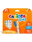 Carioca Jumbo Bebek Süper Yıkanabilir Keçeli Boya Kalemi 12'li - 1