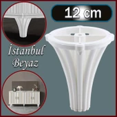 Mobilya Kanepe Koltuk Tv Ünitesi Baza Ayağı Orta Sehpası Konsol Ayak Ayakları 12 cm Beyaz thumbnail 8
