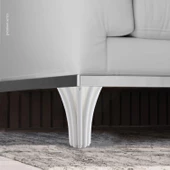 Mobilya Kanepe Koltuk Tv Ünitesi Baza Ayağı Orta Sehpası Konsol Ayak Ayakları 12 cm Beyaz thumbnail 7