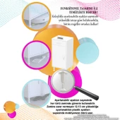 Modilayn EMİR 40x88x32,5 cm 1 Çekmece 1 Kapak 1 Raf 2 Bölme Çok Amaçlı Banyo & Mutfak Dolabı  - 5