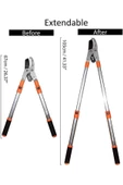 CMC Tools Cmc 5012 Uzatmalı Kollu Çit Ağaç Dal Budama Bahçe Makası - 4