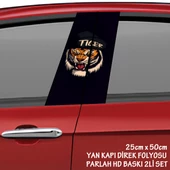 tiger oto sticker - yeni nesil hd baskı kalitesi araba kapı direkleri kaplama folyosu - tuning modifiye aksesuar - 1