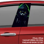 serseri sokak kedisi oto sticker - yeni nesil hd baskı kalitesi araba kapı direkleri kaplama folyosu - tuning modifiye aksesuar - 1