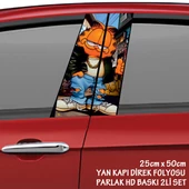 yaramaz sokak kedisi oto sticker - yeni nesil hd baskı kalitesi araba kapı direkleri kaplama folyosu - tuning modifiye aksesuar - 1