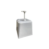 Mayonez Dispenseri | Pompalı | Beyaz Stand 2.5L - 1