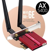 CUDY WE3000S AX5400 Wi-Fi 6E Bluetooth 5.3 PCI-E Kablosuz Ağ Adaptörü - 4