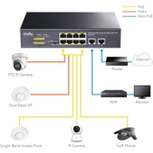 CUDY 8port GS1010P GIGABIT 2-UPLINK 120W FULL POE SWITCH thumbnail 4
