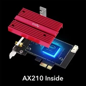 CUDY WE3000S AX5400 Wi-Fi 6E Bluetooth 5.3 PCI-E Kablosuz Ağ Adaptörü - 3