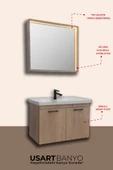 USART New Frame 80 Ahsap Banyo Dolabı Takimi Demonte - 3
