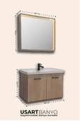 USART New Frame 80 Ahsap Banyo Dolabı Takimi Demonte - 4