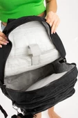 Unisex Sırt Çantası Hafif Yağmur Geçirmez Klinkır Kumaş Laptop Bölmeli Seyahat Çantası 43*30 Cm - 3