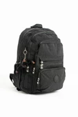 Unisex Sırt Çantası Hafif Yağmur Geçirmez Klinkır Kumaş Laptop Bölmeli Seyahat Çantası 43*30 Cm - 5