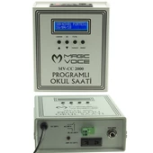 Magicvoice MV-CC2000 USB Duvar Tipi Programlı 20 Adet MP3 Formatı Zil / İstiklal Marşlı Akıllı Dijital Okul Saati (Çan Takılabilir) - 3