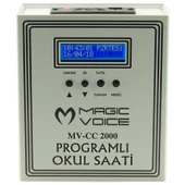 Magicvoice MV-CC2000 USB Duvar Tipi Programlı 20 Adet MP3 Formatı Zil / İstiklal Marşlı Akıllı Dijital Okul Saati (Çan Takılabilir) - 2