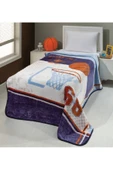 MİNK Tema Lisanslı Streetball Mavi Battaniye Tek Kişilik 160x220 Cm - 2