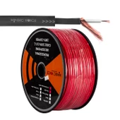 Magicvoice B96 Profesyonel Tek Damarlı Blendajlı Enstrüman Mikrofon Kablosu Mono 100 Metre (Kırmızı) thumbnail 1